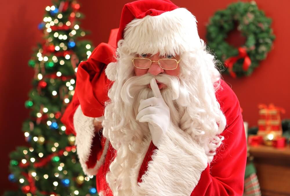 Santa Claus Stores At Safeguard Self Storage To Keep Spying Eyes From Finding Their Presents and Gifts
